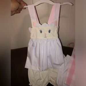 Beaufort Bonnet lamb appliqué set